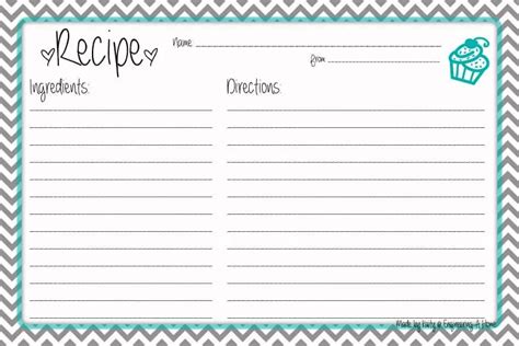 8+ Free Recipe Card Templates (Print to Use) - Word Excel Fomats