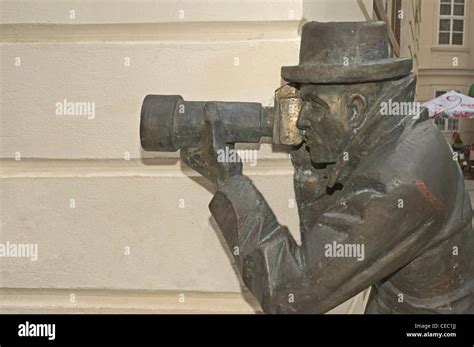 EUROPE, SLOVAKIA, Bratislava, street art, Paparazzi statue - Laurinska ...