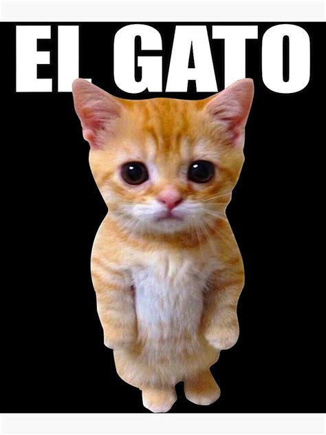 "El Gato Meme Sad Crying Cat Munchkin Kitty Meme Trendy" Art Print for Sale by carolynoy5352 ...