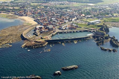 Dunbar Harbour in Dunbar, Scotland, United Kingdom