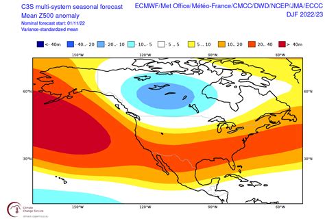 2022-2023 North American Snow Season Outlook – More Snow up North, Less ...