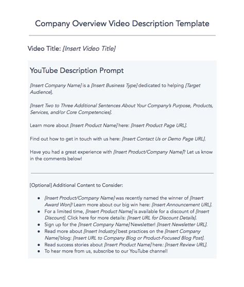 7 YouTube Description Templates for Business [Access Now]