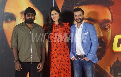 Vijay Sethupathi Katrina Kaif and Sanjay Kapoor attend the trailer of ...