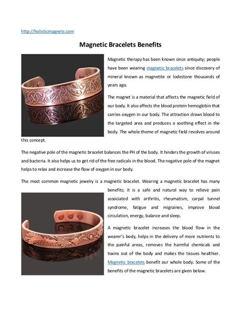 Magnetic bracelets benefits