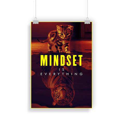 Mindset is Everything Poster Quote Print Decor Picture - Etsy