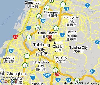 Taichung Map - TravelsFinders.Com