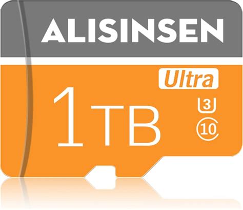 alisinsen 1TB Micro SD Card 1TB Memory Card + SD Card Adapter Class 10 ...