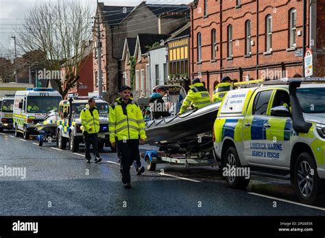 St Patrick's Day in Limerick, parade and happy people during the show, 17.03.2023 Limerick ...