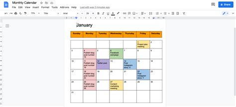 how to make a calendar in google docs 2022 guide templates clickup - how to use the calendar ...