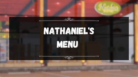 Nathaniel's Menu Prices Philippines November 2024 Updated