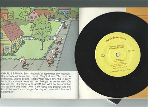 YOU'RE IN LOVE CHARLIE BROWN book & record by Schulz, Charles M: Very Good Soft cover (1978 ...