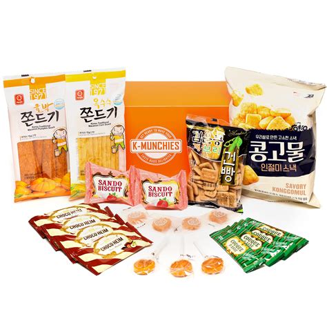 K-Munchies Korean Snacks Box - 21 Pack Asian Snack Box with All-Korean ...