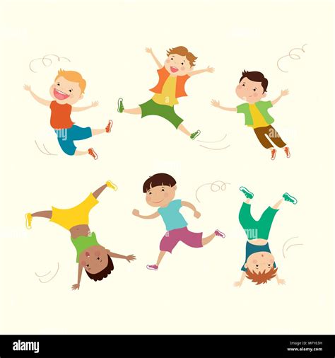 Boy vector mascot in 6 action poses,cartoon vector illustration Stock Vector Image & Art - Alamy