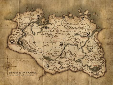 Skyrim Map - Over 25 Different Maps of Skyrim to Map Out Your Journey