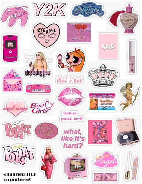 Vintage Pink Aesthetic Stickers