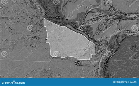 Volcanoes Around the Cocos Plate. Bilevel Map Stock Illustration ...