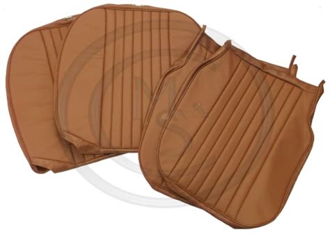 01d. SC109K - MGB 70-73 - FRONT LEATHER SEAT COVER KIT - AUTUMN LEAF