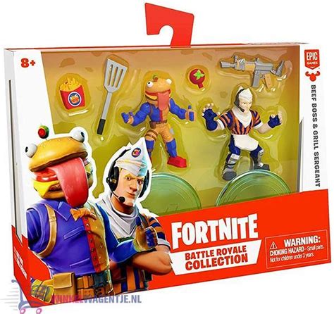 bol.com | Fortnite Battle Royale Collection - Duo Pack Beef Boss & Grill | Speelgoed Speelfiguur...