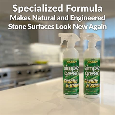 Simple Green Granite and Stone Cleaner 24oz - Streak-Free Citrus Scent ...