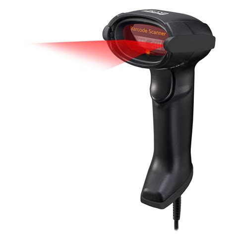 Adesso NuScan 7500CU Antimicrobial Handheld CCD Barcode Scanner - Black ...