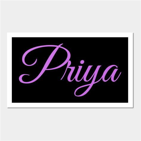 Priya - Girl Name Wall Art Print