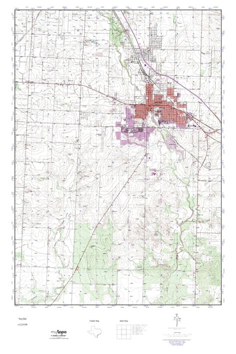 Mytopo Snyder, Texas Usgs Quad Topo Map - Snyder Texas Map | Printable Maps