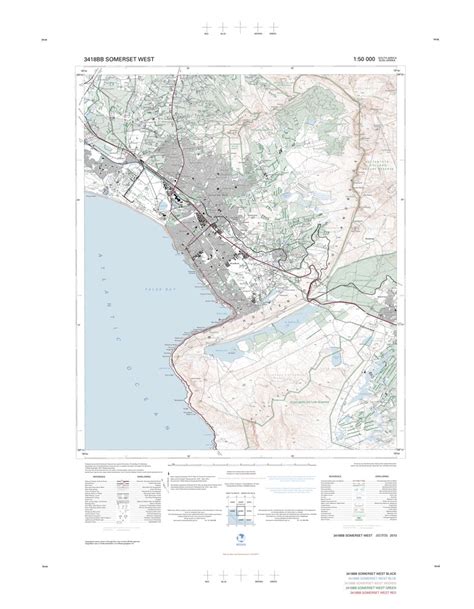 3418BB SOMERSET WEST map by Chief Directorate: National Geo-spatial ...