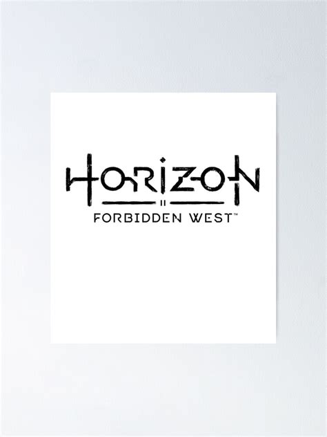 "Horizon Forbidden West logo black" Poster for Sale by Playzone | Redbubble