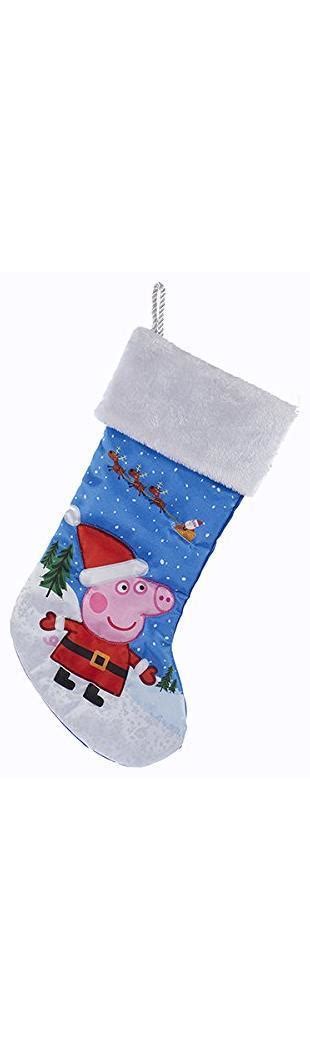 Peppa Pig Santa Peppa Christmas Stocking With White Fur Cuff ...