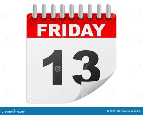 Friday The 13th Calendar Royalty Free Stock Photos - Image: 15781588