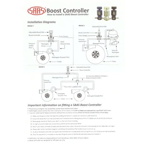 SAAS Turbo Adjustable Boost Controller + Diesel Boost Gauge BLACK Face 0-30PSI