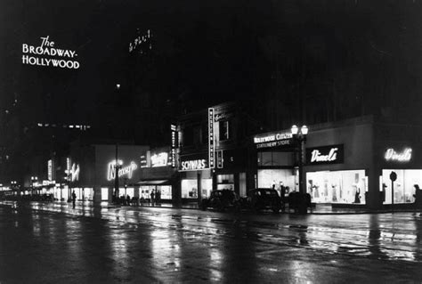 Vine Street, Hollywood at night