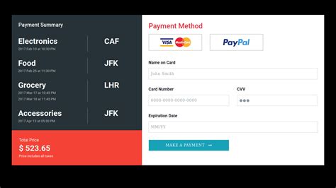 34 Bootstrap Payment Forms