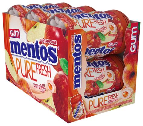 Mentos Pure Fresh Sugar-Free Chewing Gum with Xylitol, Honeycrisp Apple, Halloween Candy, Bulk ...