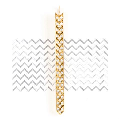 Gold Ethical Diamond Chevron Necklace - Meaning Strength - Eco Friendly ...