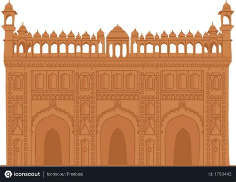 Free Bada Imambara Illustration - Free Download Buildings Illustrations ...