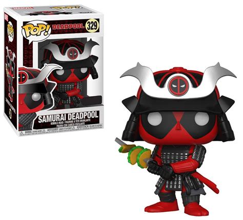 Funko Marvel Deadpool Funko POP Marvel Samurai Deadpool Exclusive Vinyl Bobble Head 329 - ToyWiz