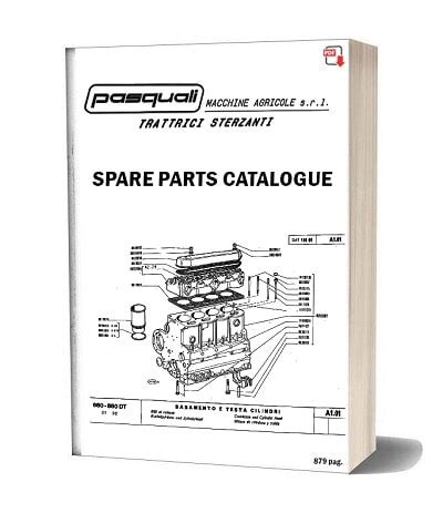 Pasquali 956 958 Parts Catalog Manual - Agri Parts Manuals and Catalogs