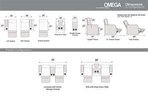 Seatcraft Omega Home Theater Seating - Leather Gel - Power Recline ...