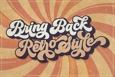 Groovy - Retro Font | Retro graphic design, Retro font, Retro typography design