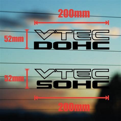 2x Honda Vtec DOCH Sticker Vtec SOCH decal Vti by linasmakes