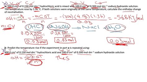 Enthalpy change of neutralization - YouTube