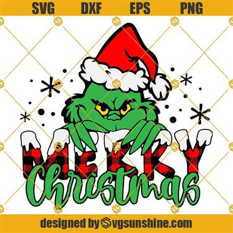 Grinch Merry Christmas SVG, Grinch Christmas SVG, Grinch Shirt Design ...