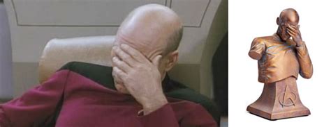 Star Trek TNG Captain Picard Facepalm Bust – TrekToday