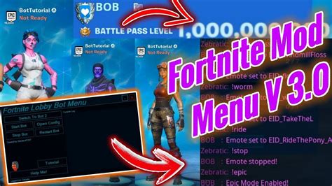 FORTNITE HACK // FORTNITE MOD MENU V3 + TUTORIAL! - YouTube