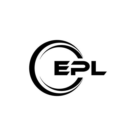 diseño del logotipo de la letra epl en la ilustración. logotipo vectorial, diseños de caligrafía ...