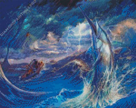 Fishing Marlin Art - 5D Diamond Painting - DiamondPaintings.Pro