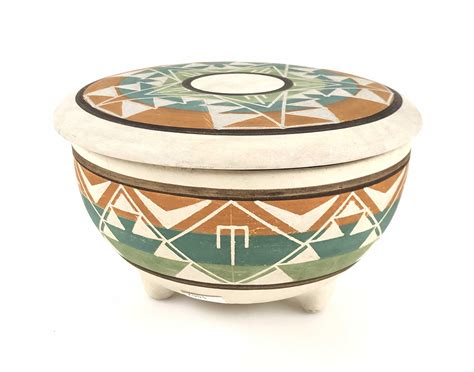 Lot - Native American Sioux Pottery Bowl by Red Feather