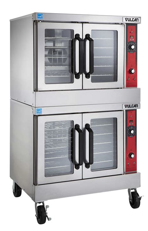 Vulcan VC44ED Double Deck Full Size Electric Convection Oven with Solid ...