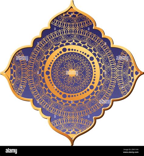 mandala gold in purple frame vector design Stock Vector Image & Art - Alamy